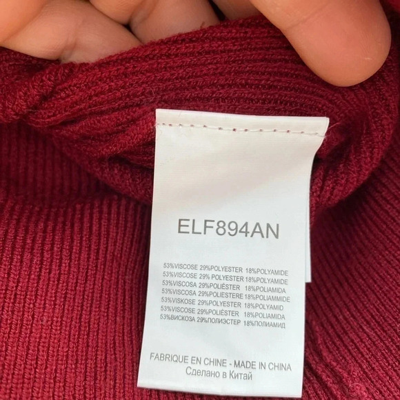 Lili Sidonio - Molly Bracken Oxblood Balloon Sleeve Cropped Cardigan - Picture 6 of 8